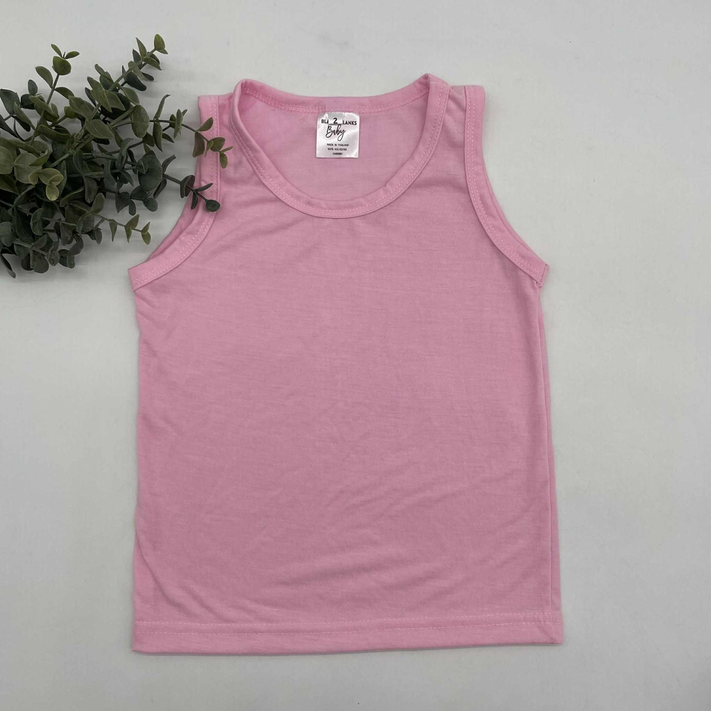 100% Polyester Toddler Muscle Tanks - IN STOCK