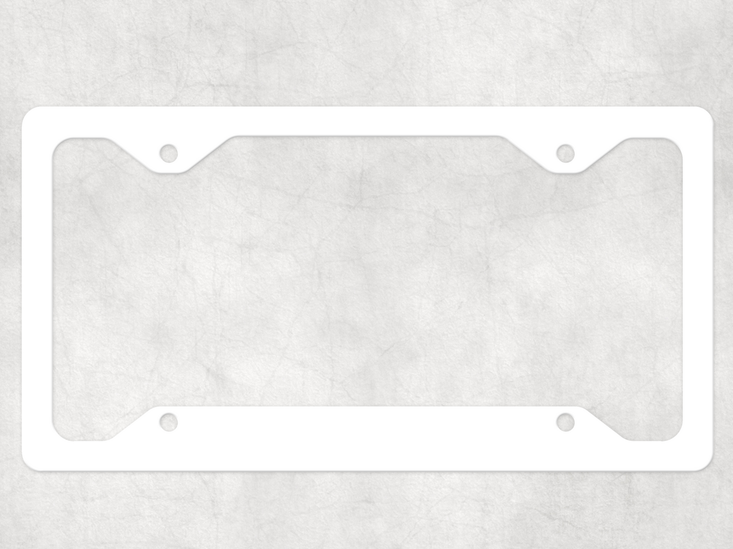 License Plate Frame for Sublimation