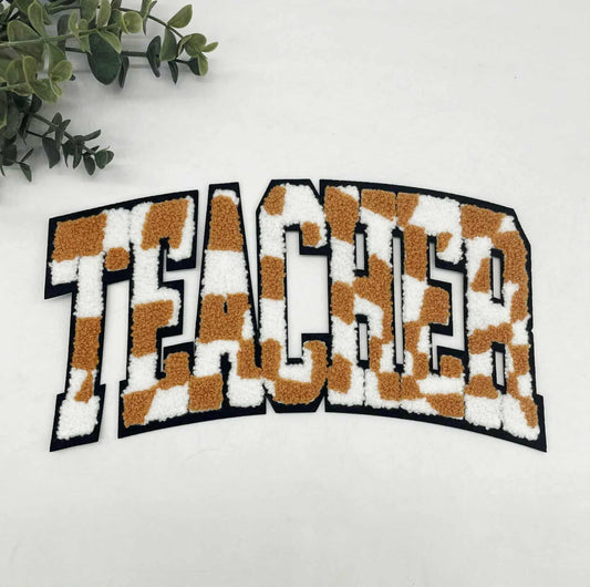 Teacher Checker Chenille Patch