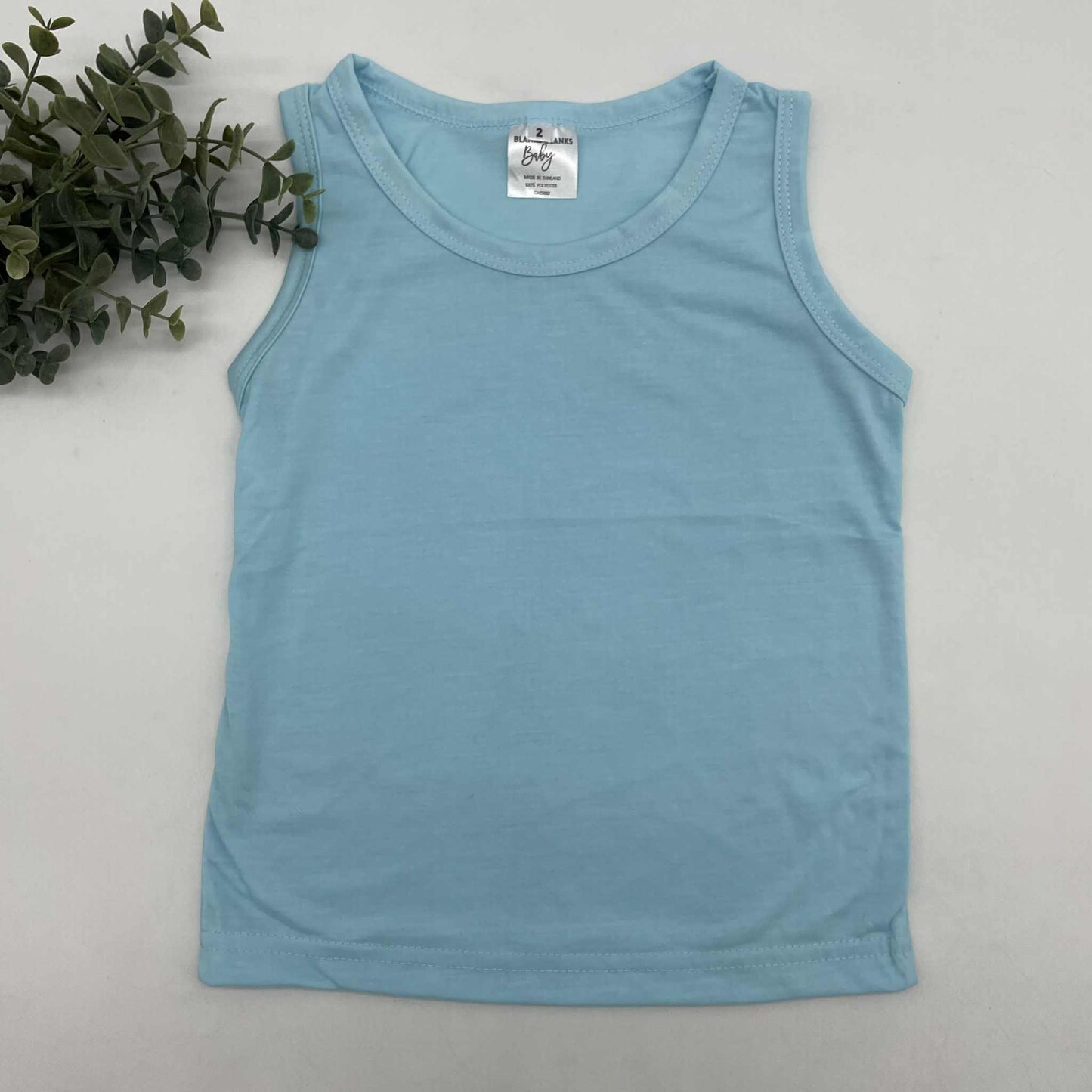 100% Polyester Toddler Muscle Tanks - IN STOCK