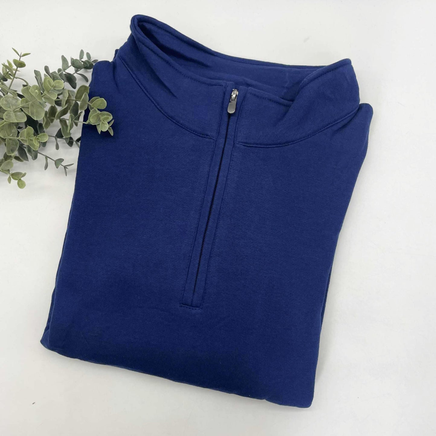 60/40 Cotton Poly Blend 1/4 Zip Crews with Side Pockets