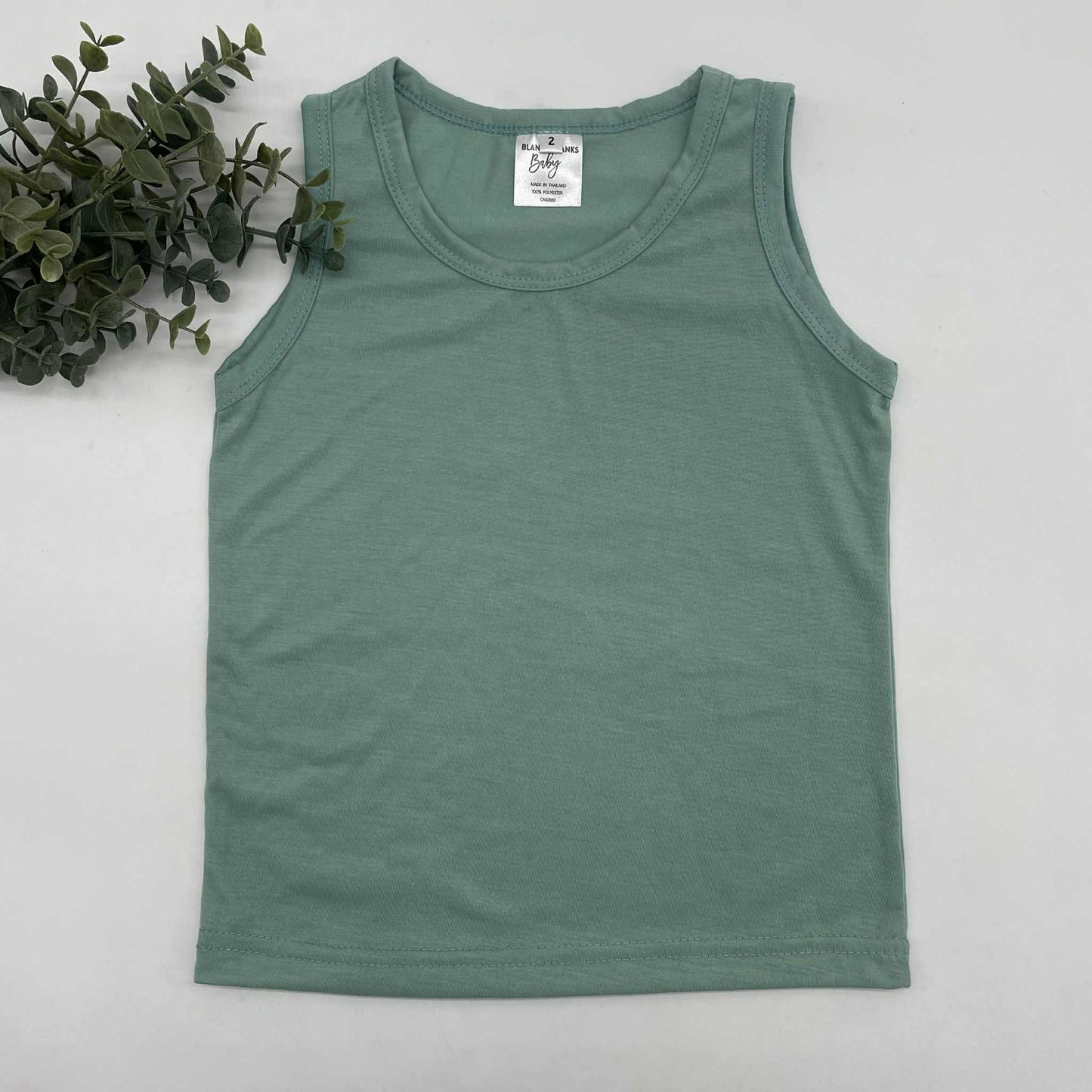 100% Polyester Toddler Muscle Tanks - IN STOCK