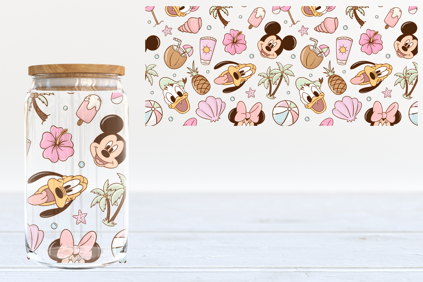 Spring Floral Friends UV DTF 16oz Cup Wrap #113 - IN STOCK