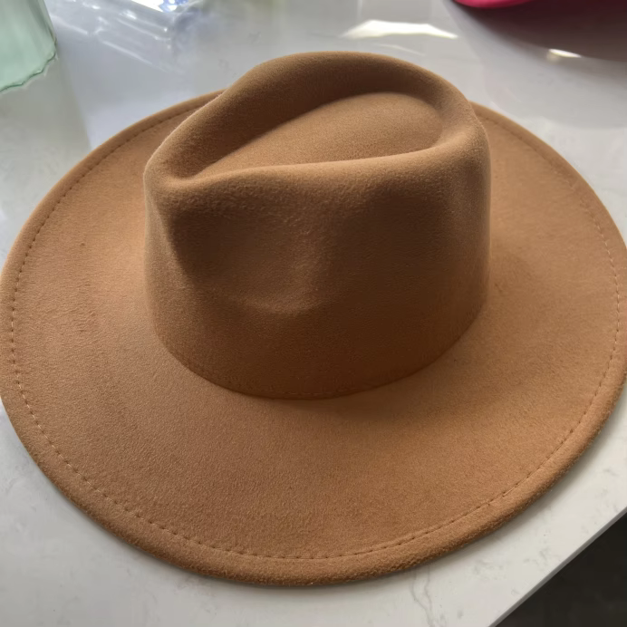Flat Wide Brim Fedora Style Hat - Buy-In