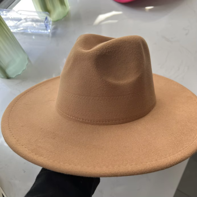 Flat Wide Brim Fedora Style Hat - Buy-In