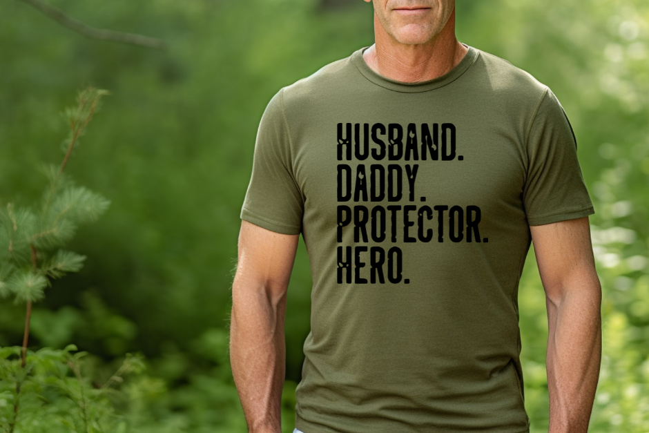 Husband Daddy Protector Hero DTF Transfer - 1136