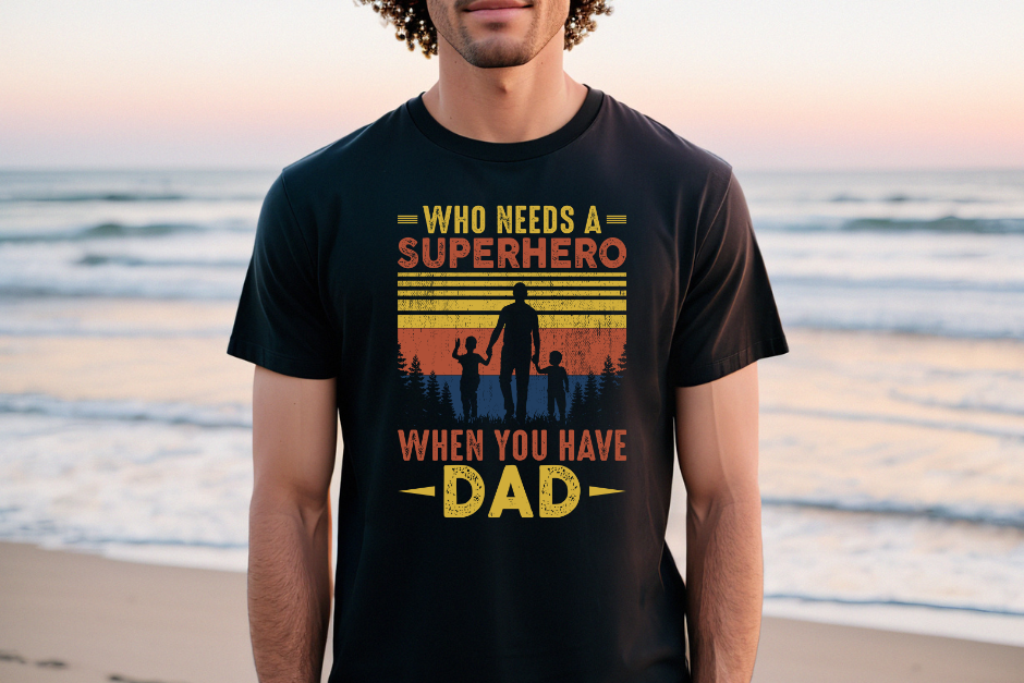 Superhero Dad DTF Transfer - 1110