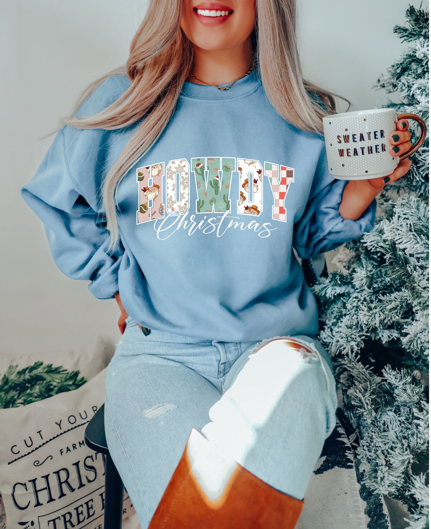 Howdy Christmas DTF Transfer - 1378