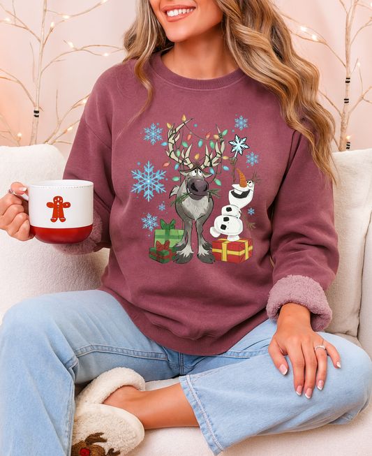 Snowman & Deer DTF Transfer - 1397