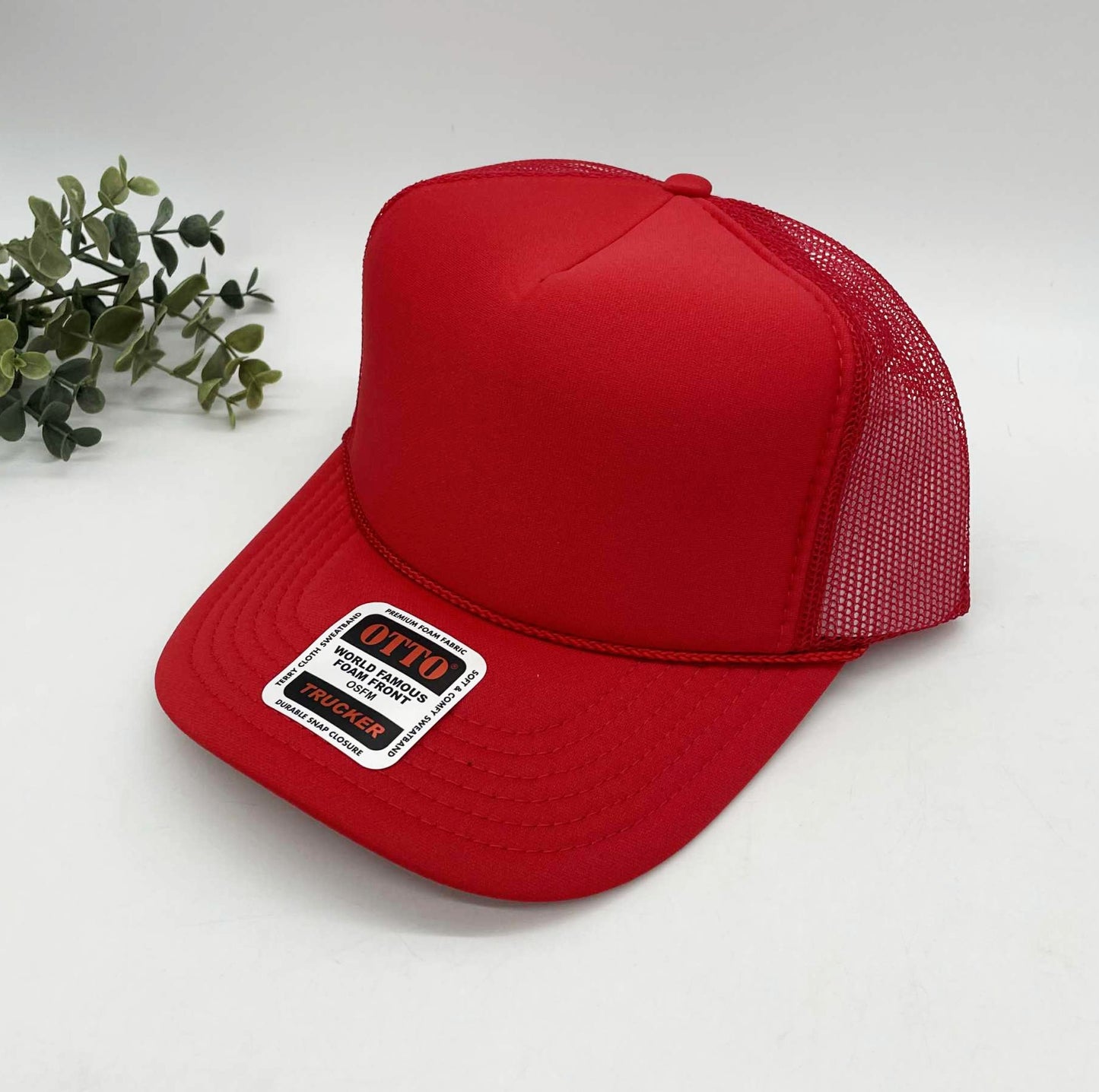 OTTO 5 Panel Foam Front High Crown Trucker 39-165 - INSTOCK
