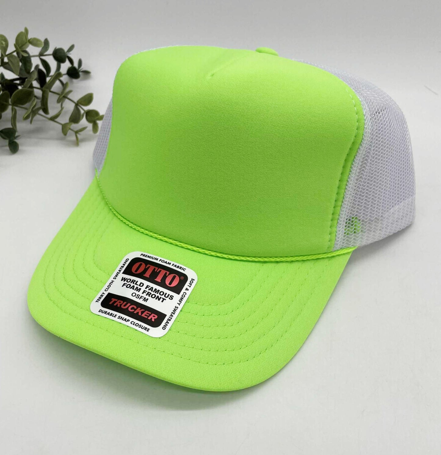 OTTO 5 Panel Foam Front High Crown Trucker 39-165 - INSTOCK