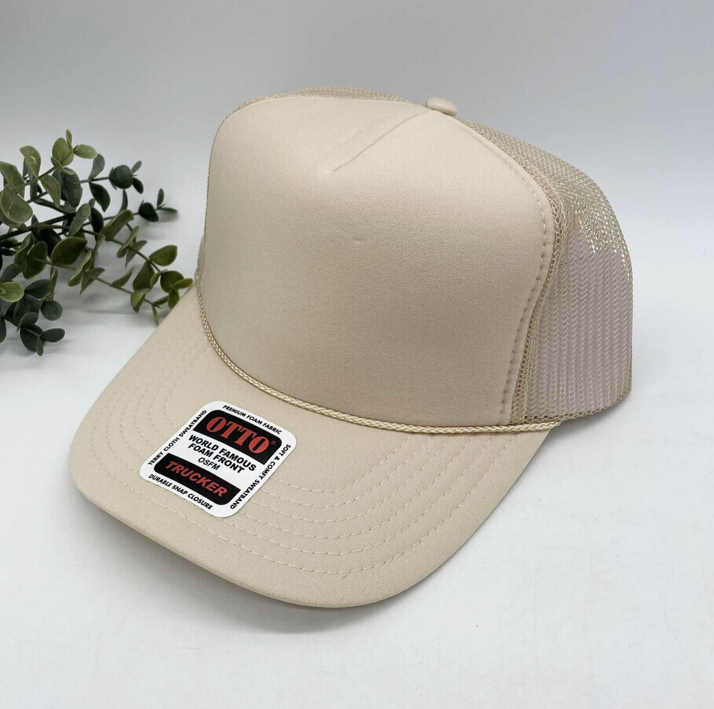 OTTO 5 Panel Foam Front High Crown Trucker 39-165 - INSTOCK