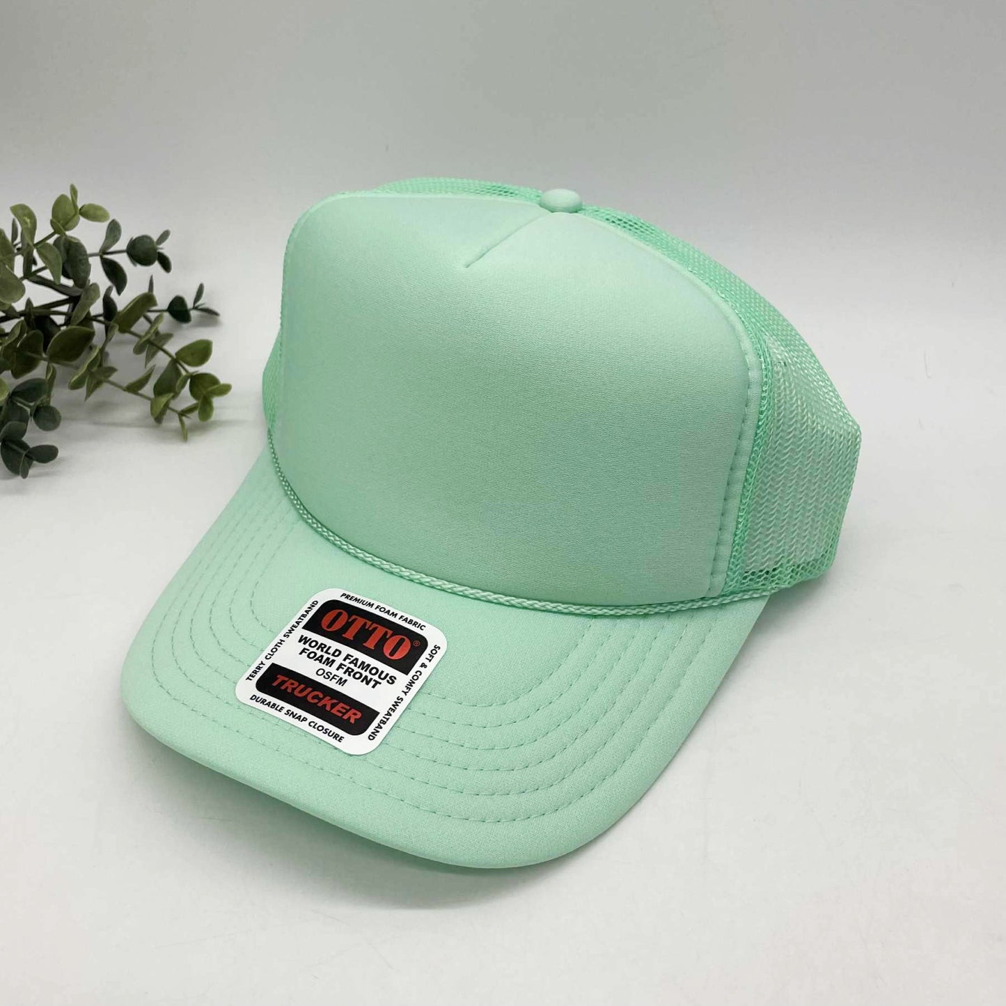 OTTO 5 Panel Foam Front High Crown Trucker 39-165 - INSTOCK