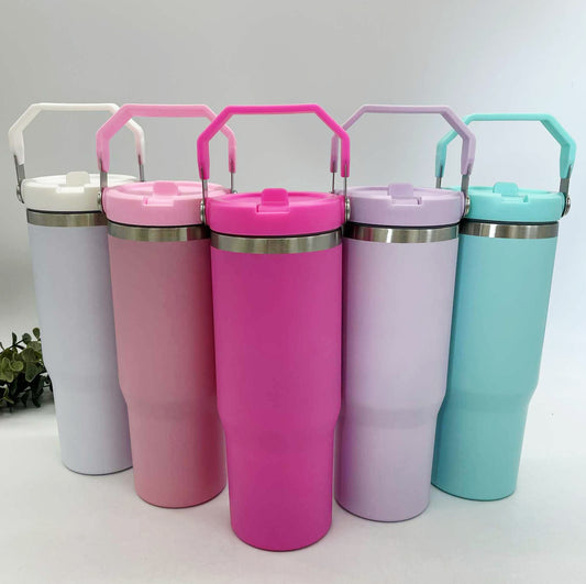 30oz Flip Straw Tumbler