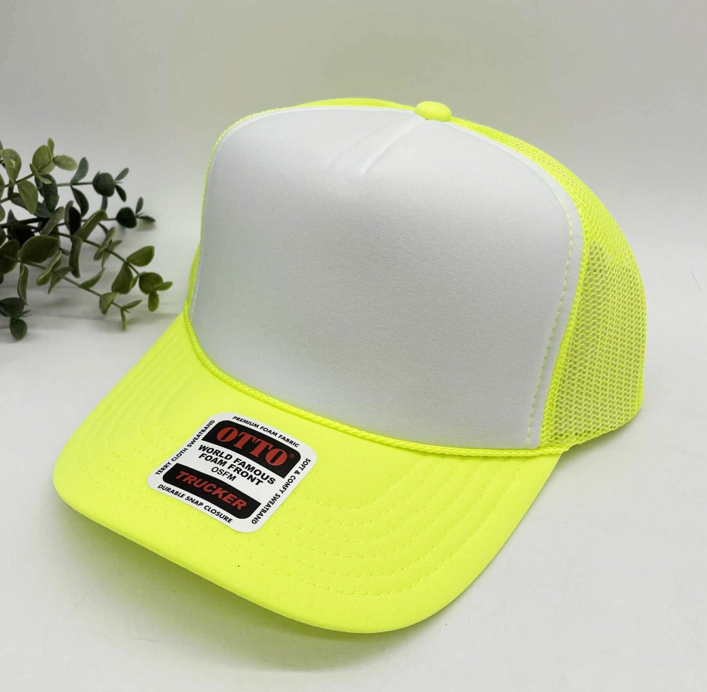 OTTO 5 Panel Foam Front High Crown Trucker 39-165 - INSTOCK