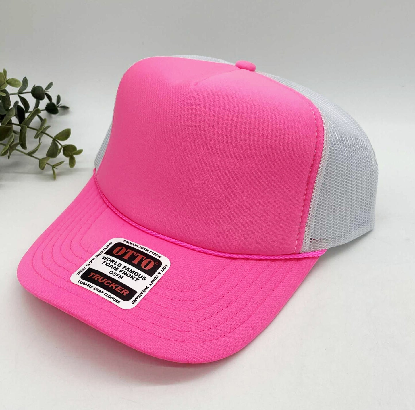 OTTO 5 Panel Foam Front High Crown Trucker 39-165 - INSTOCK