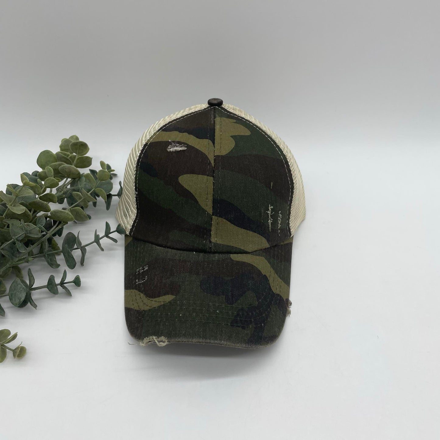Criss Cross Ponytail Hat Kids & Adults