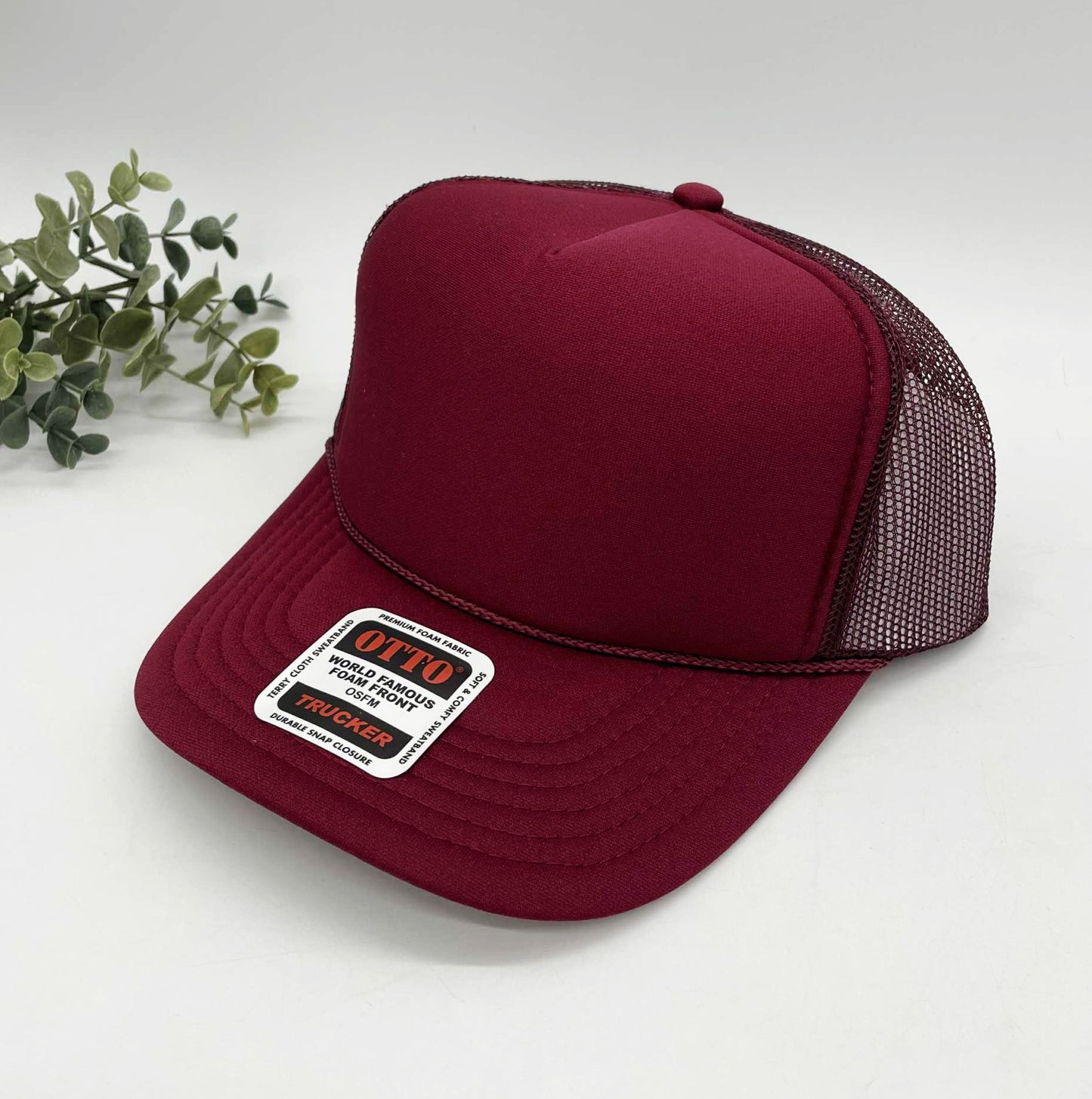 OTTO 5 Panel Foam Front High Crown Trucker 39-165 - INSTOCK