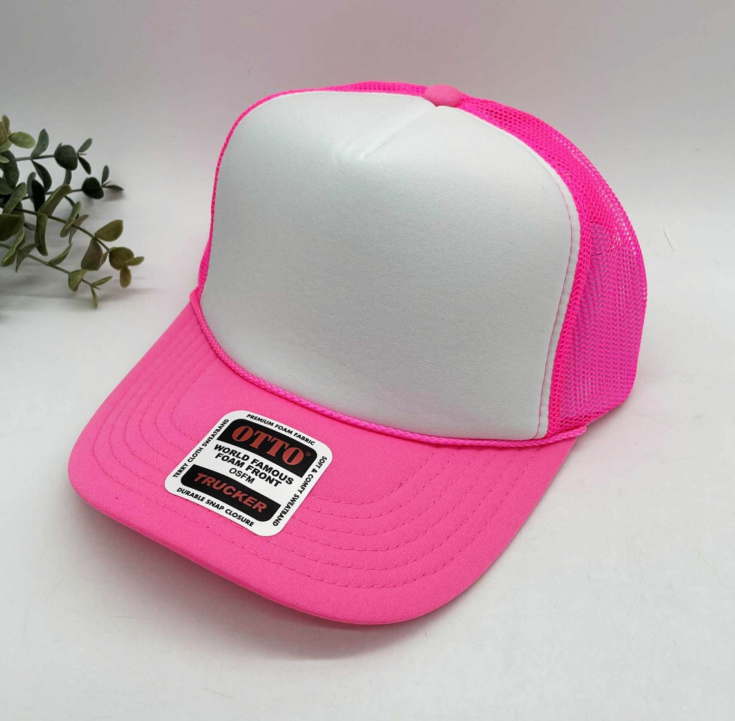 OTTO 5 Panel Foam Front High Crown Trucker 39-165 - INSTOCK