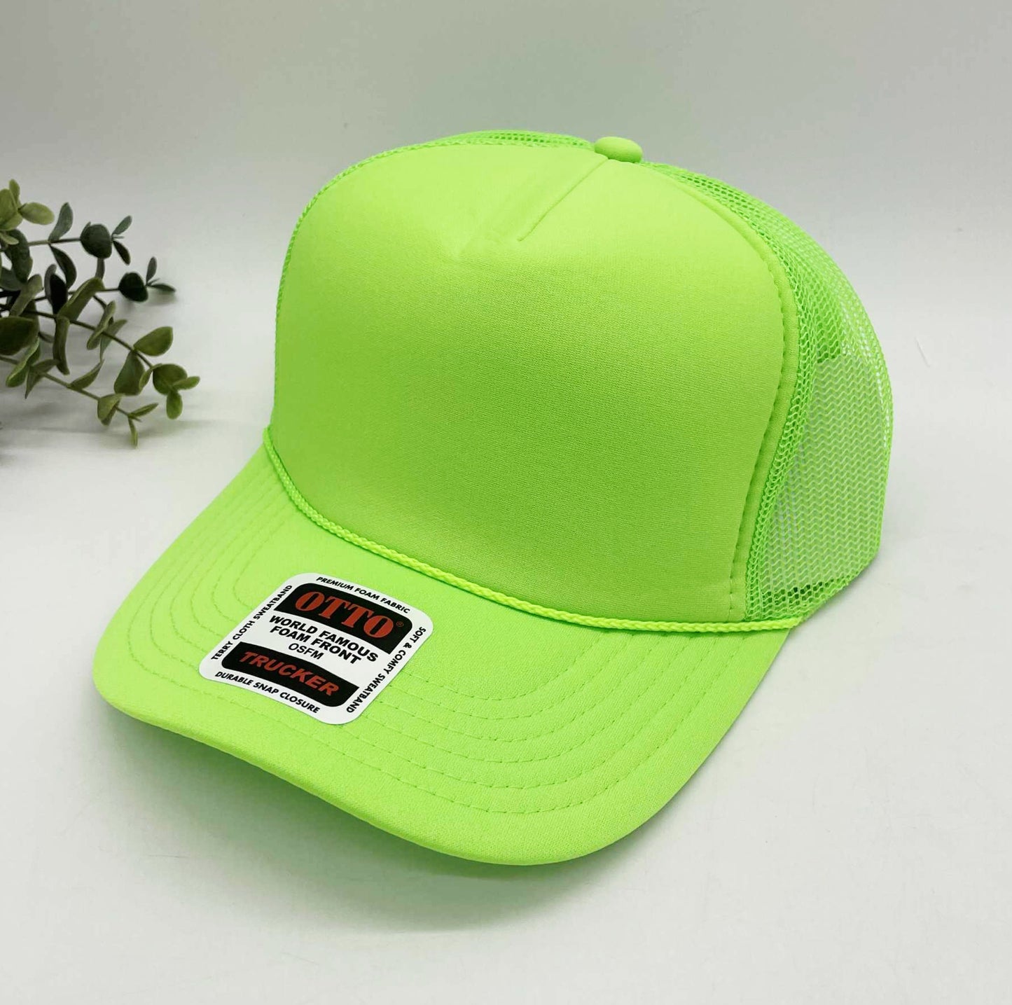 OTTO 5 Panel Foam Front High Crown Trucker 39-165 - INSTOCK