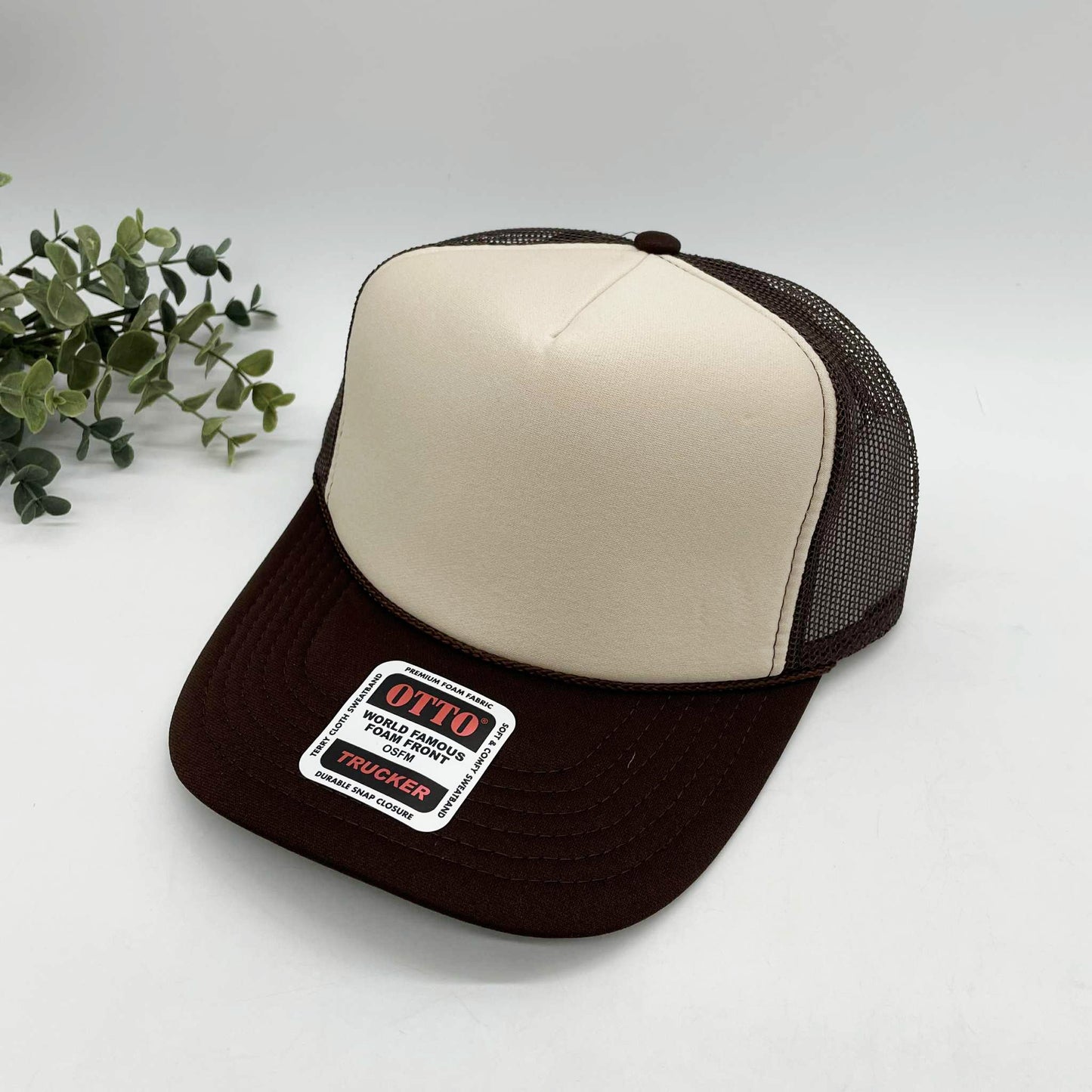 OTTO 5 Panel Foam Front High Crown Trucker 39-165 - INSTOCK