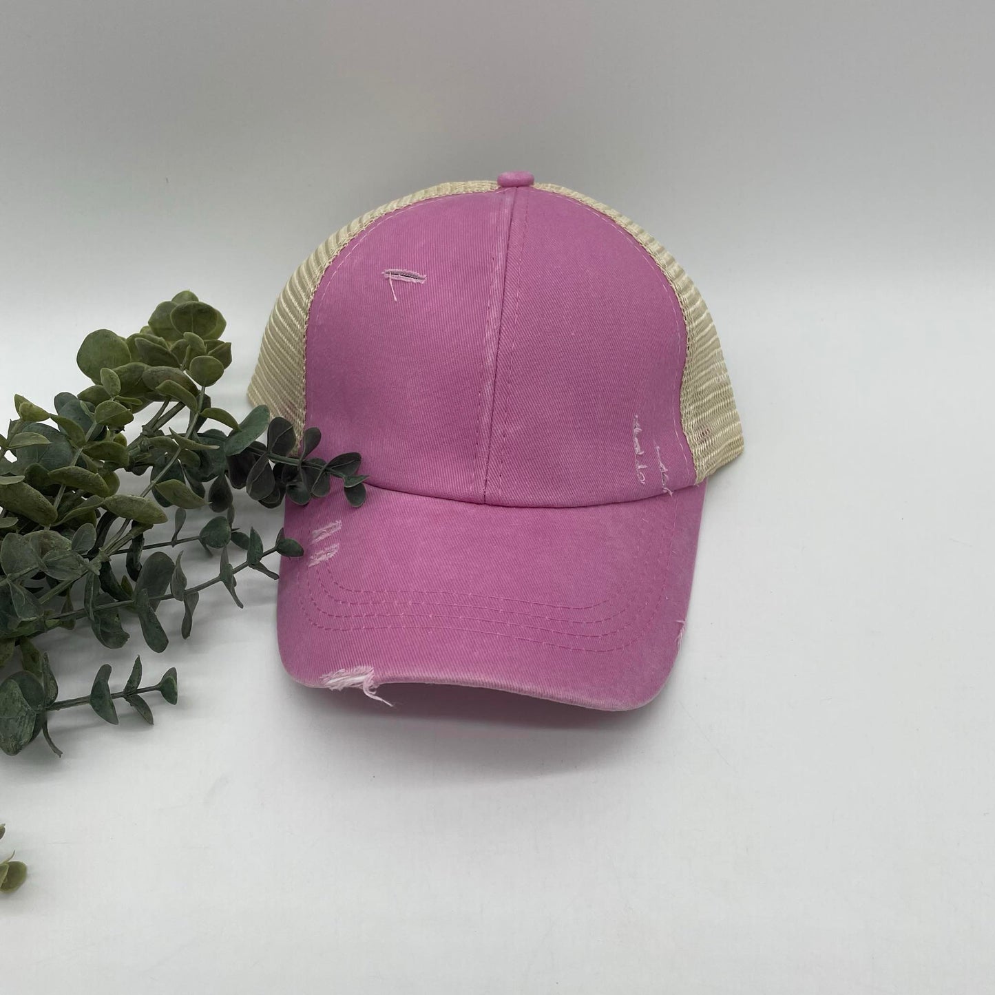 Criss Cross Ponytail Hat Kids & Adults