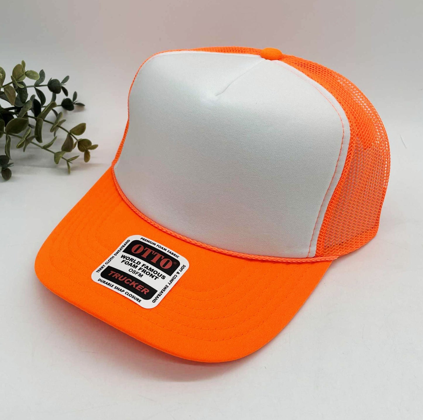 OTTO 5 Panel Foam Front High Crown Trucker 39-165 - INSTOCK