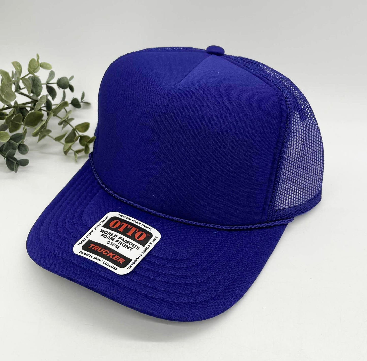 OTTO 5 Panel Foam Front High Crown Trucker 39-165 - INSTOCK