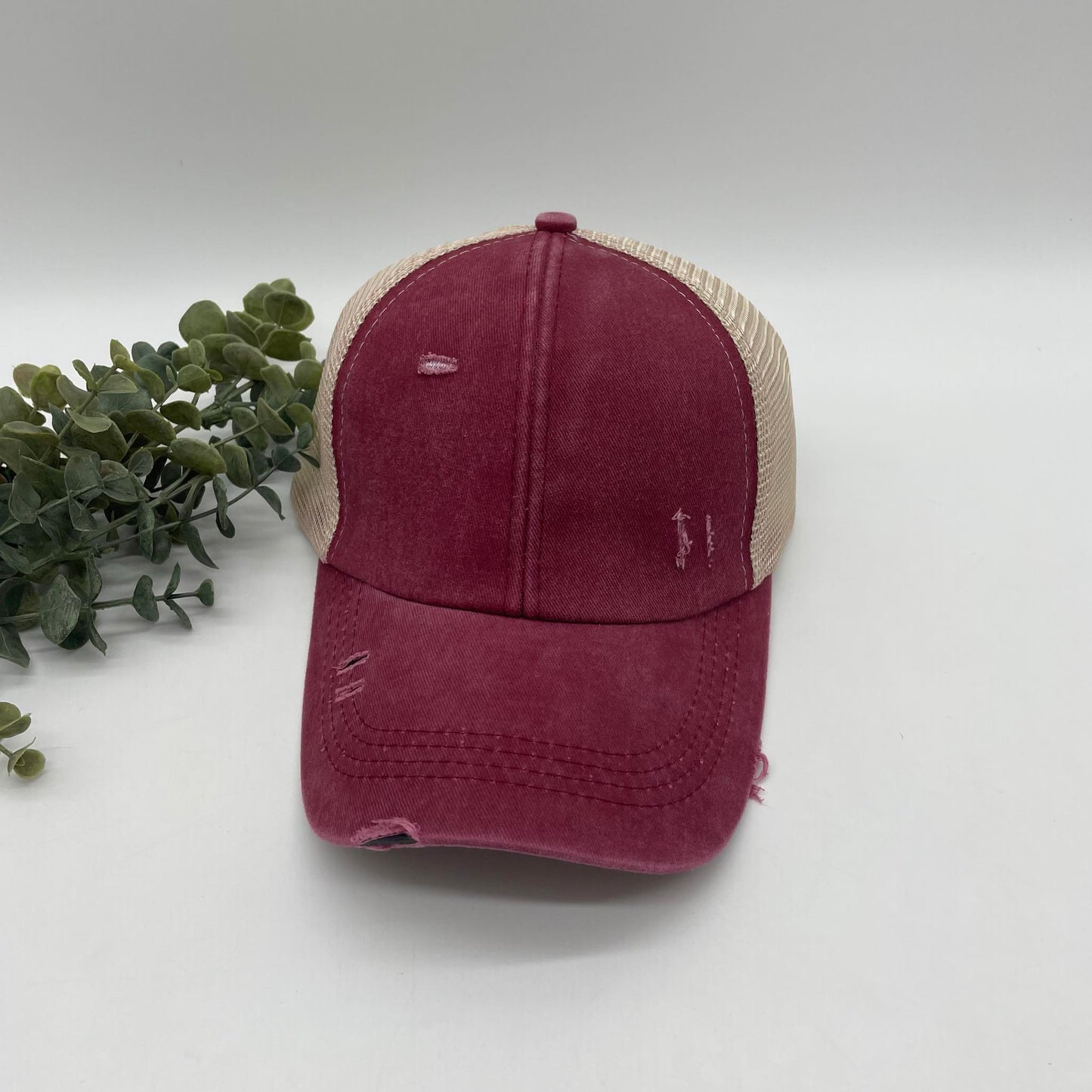 Criss Cross Ponytail Hat Kids & Adults