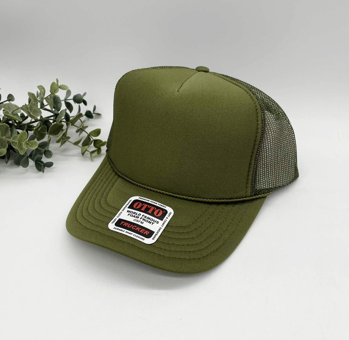 OTTO 5 Panel Foam Front High Crown Trucker 39-165 - INSTOCK