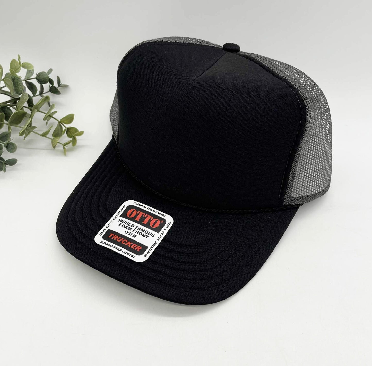 OTTO 5 Panel Foam Front High Crown Trucker 39-165 - INSTOCK