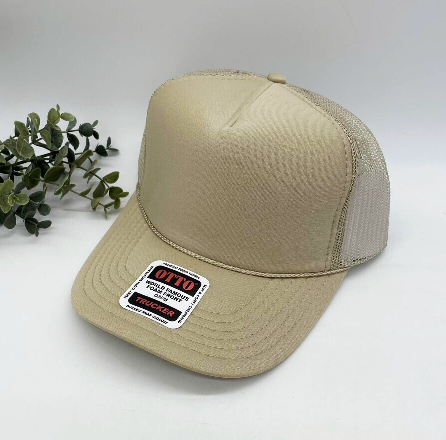 OTTO 5 Panel Foam Front High Crown Trucker 39-165 - INSTOCK