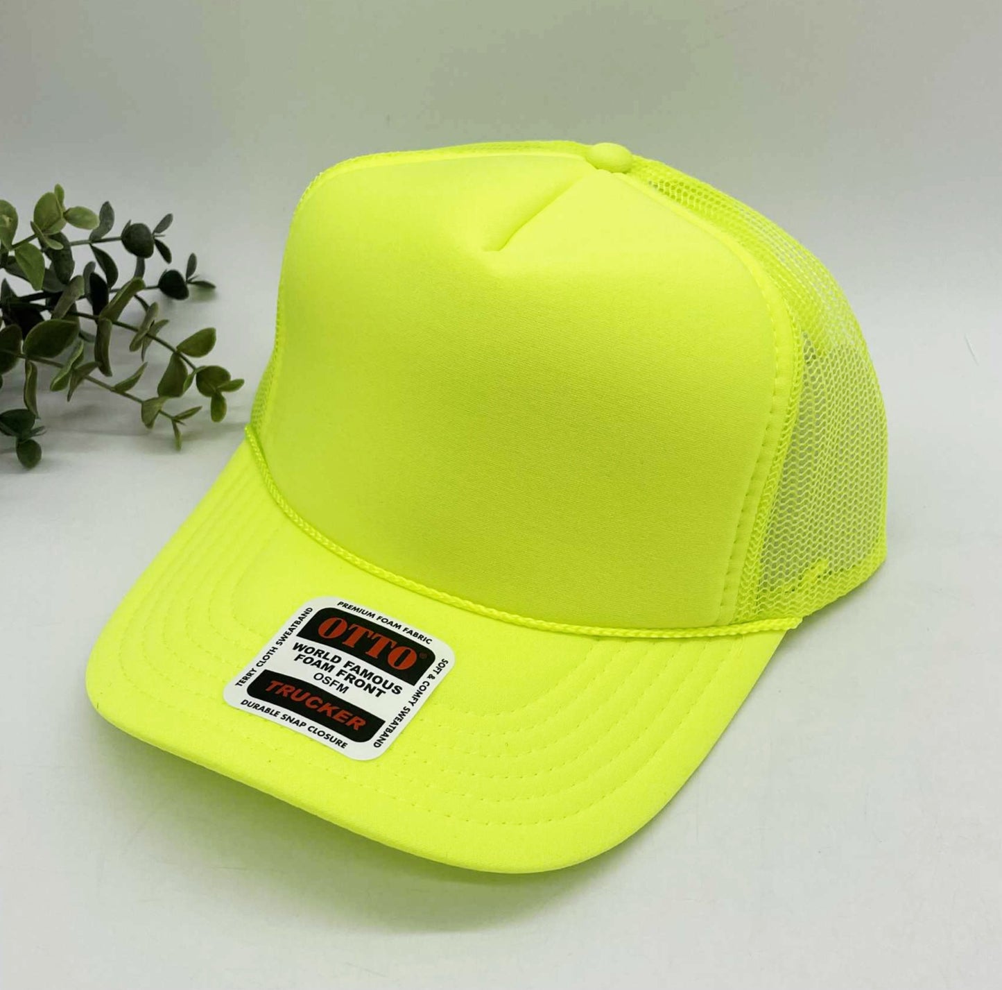 OTTO 5 Panel Foam Front High Crown Trucker 39-165 - INSTOCK
