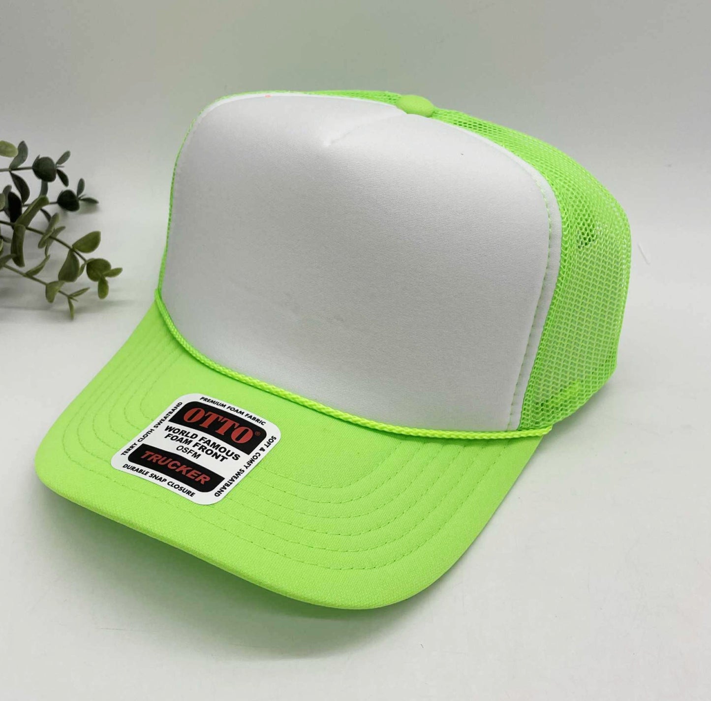 OTTO 5 Panel Foam Front High Crown Trucker 39-165 - INSTOCK