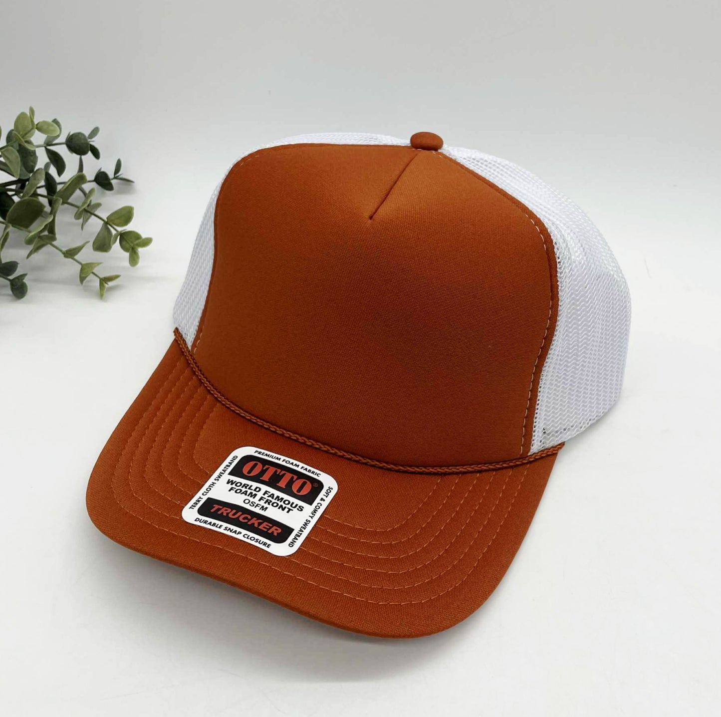 OTTO 5 Panel Foam Front High Crown Trucker 39-165 - INSTOCK