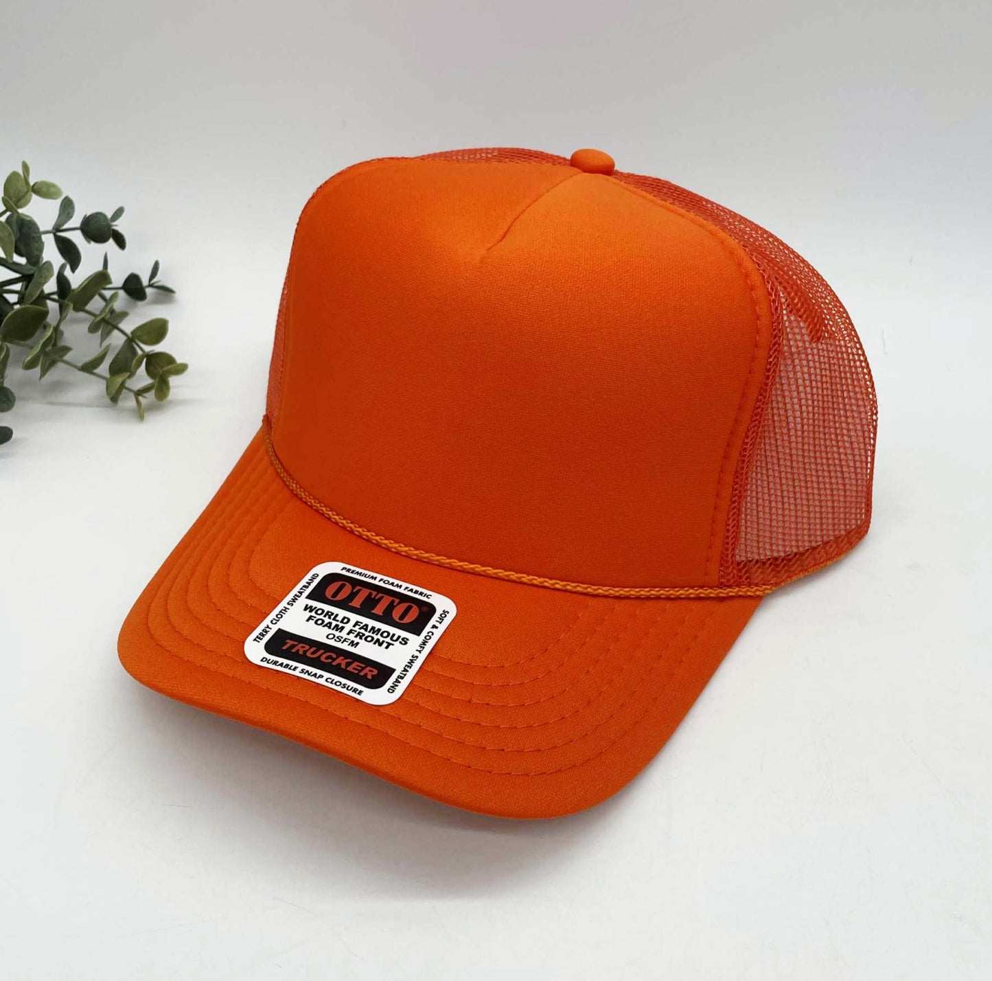 OTTO 5 Panel Foam Front High Crown Trucker 39-165 - INSTOCK