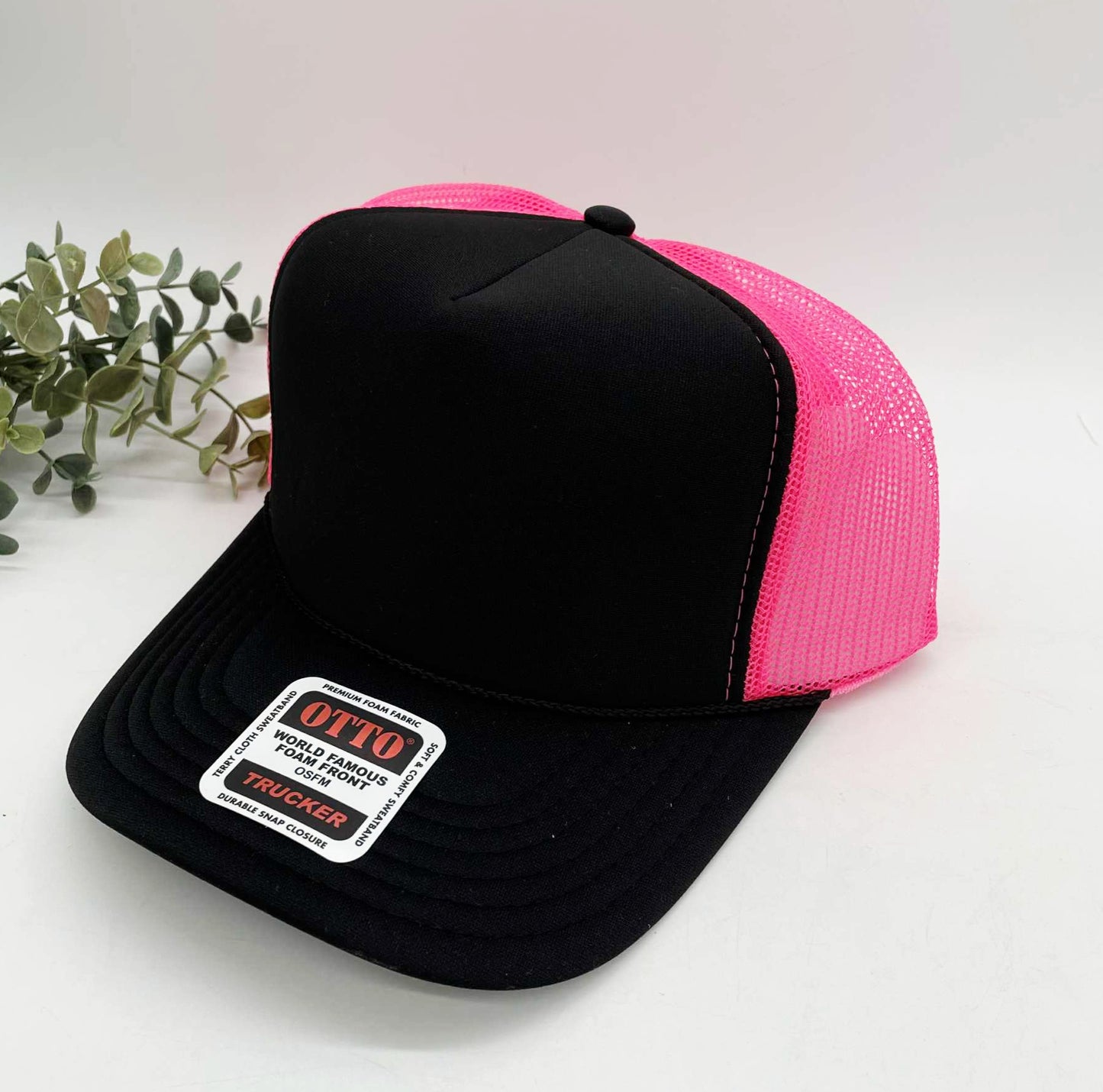 OTTO 5 Panel Foam Front High Crown Trucker 39-165 - INSTOCK