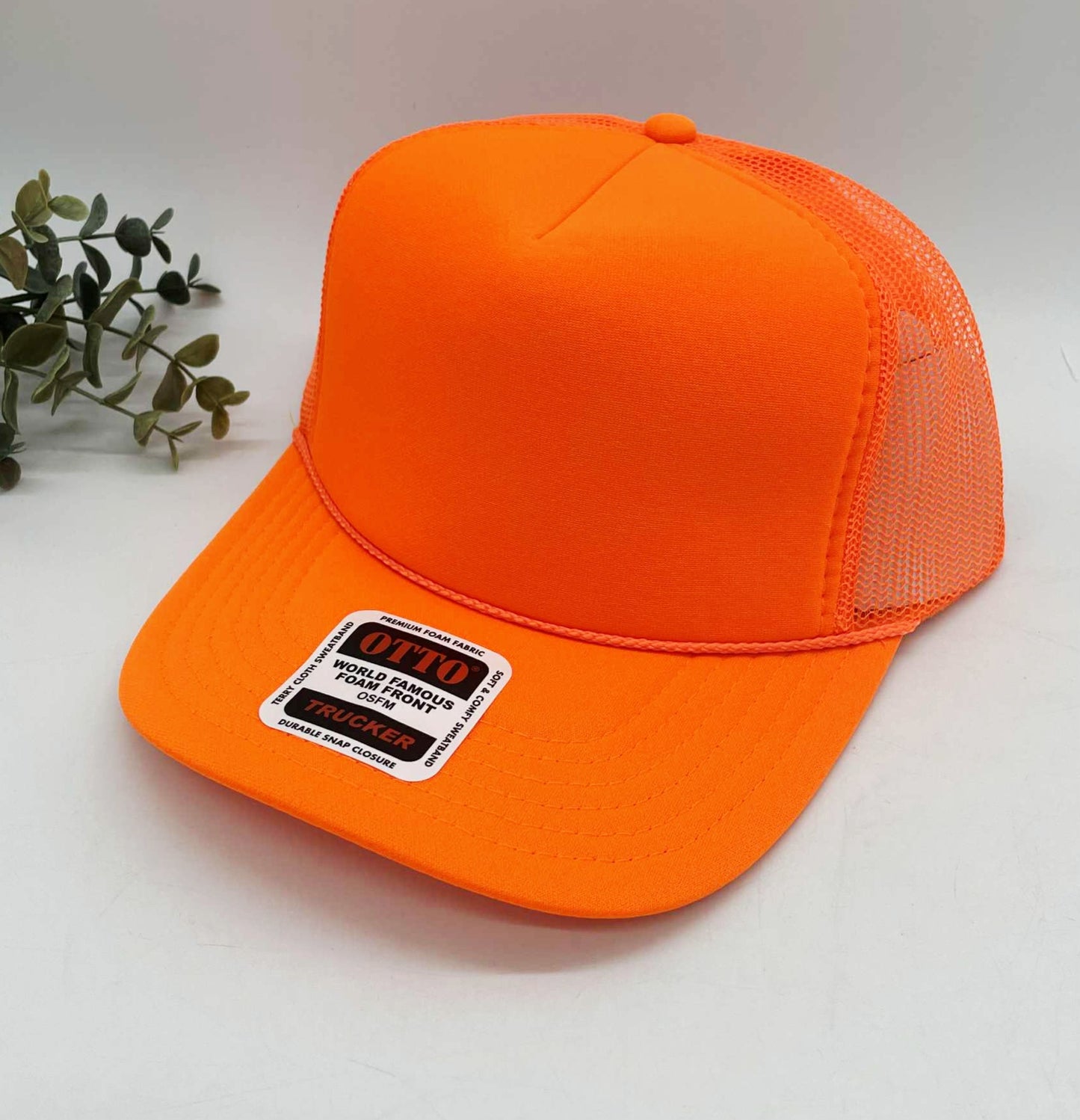 OTTO 5 Panel Foam Front High Crown Trucker 39-165 - INSTOCK
