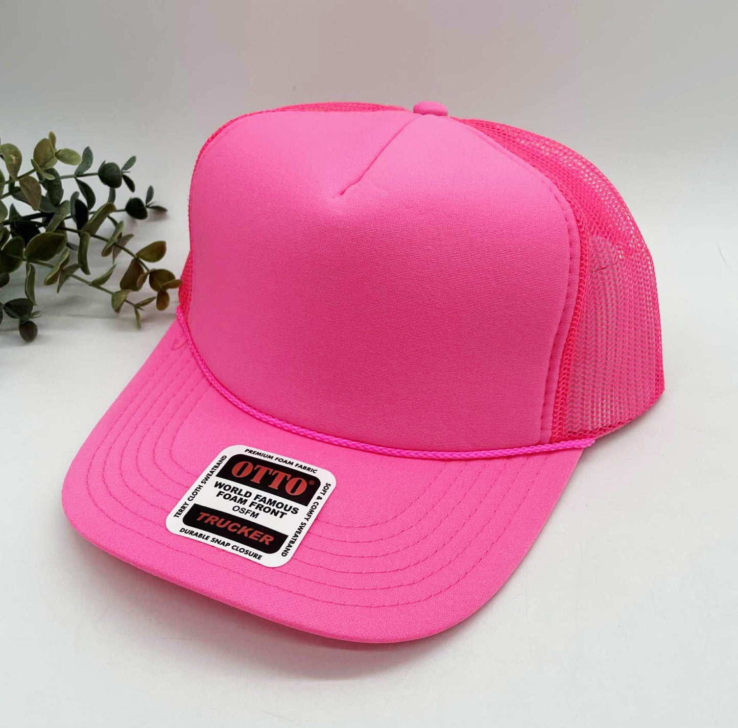 OTTO 5 Panel Foam Front High Crown Trucker 39-165 - INSTOCK