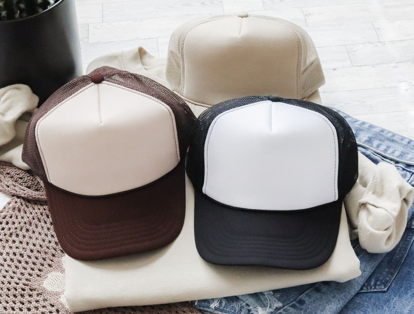 OTTO 5 Panel Foam Front High Crown Trucker 39-165 - INSTOCK