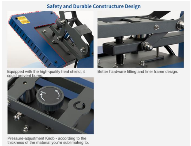 Auto Open with Pull Out Drawer Heat Press Machine