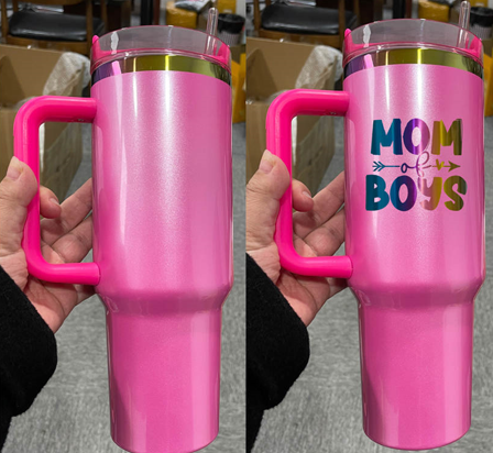 Winter Pink Rainbow Plated Gen2 40oz Tumbler