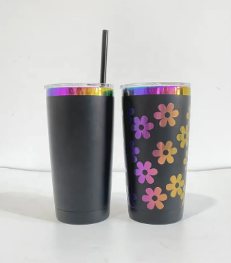 20oz Rainbow Plated Car Tumbler