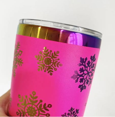 20oz Rainbow Plated Car Tumbler