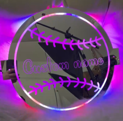 Baseball LED Acrylic Mirrors - PRE-ORDER