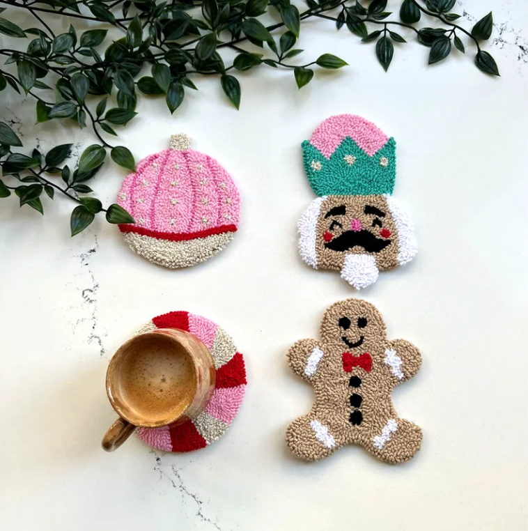 Chenille Mug Rug