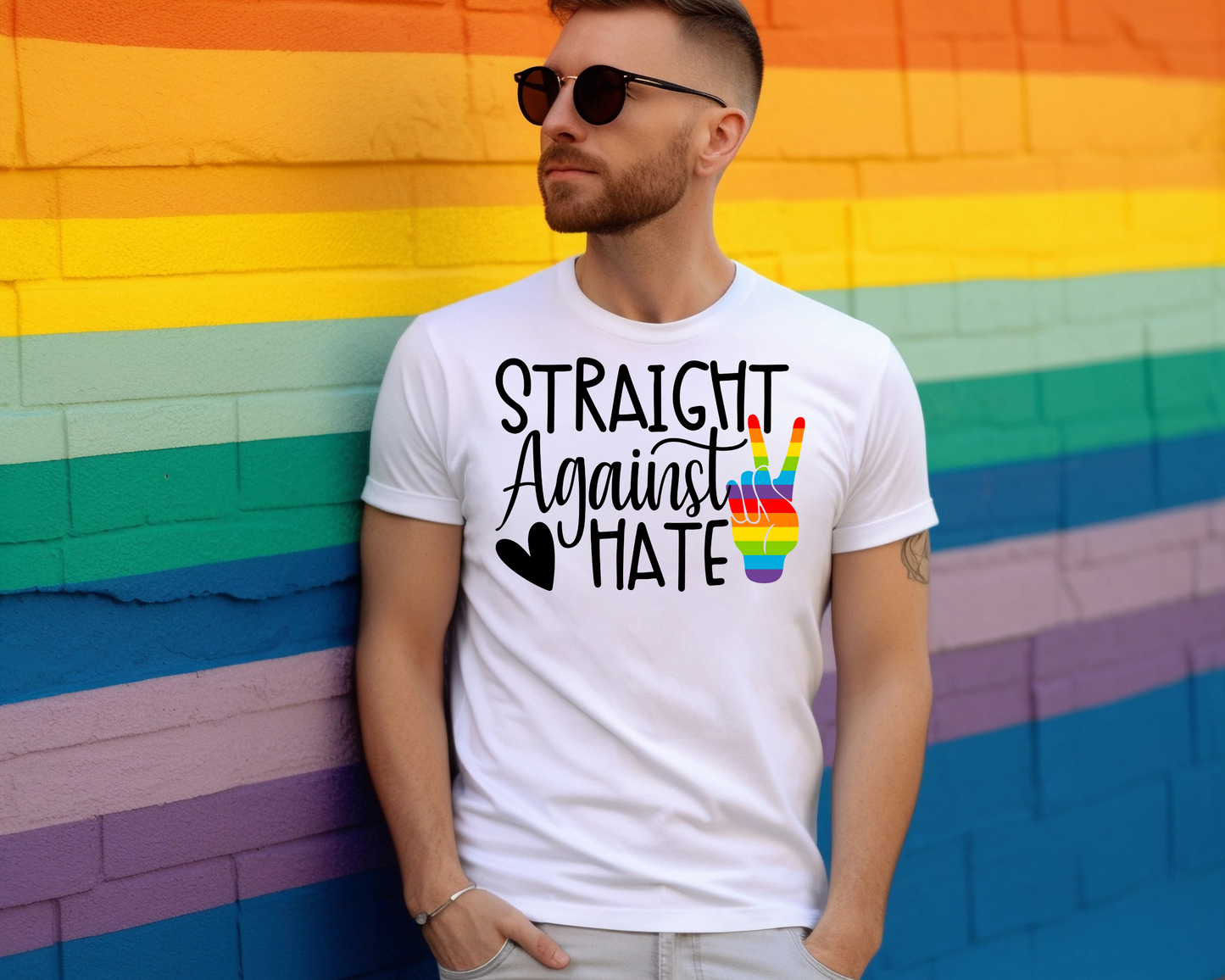 Straight Against Hate DTF Transfer - 1183