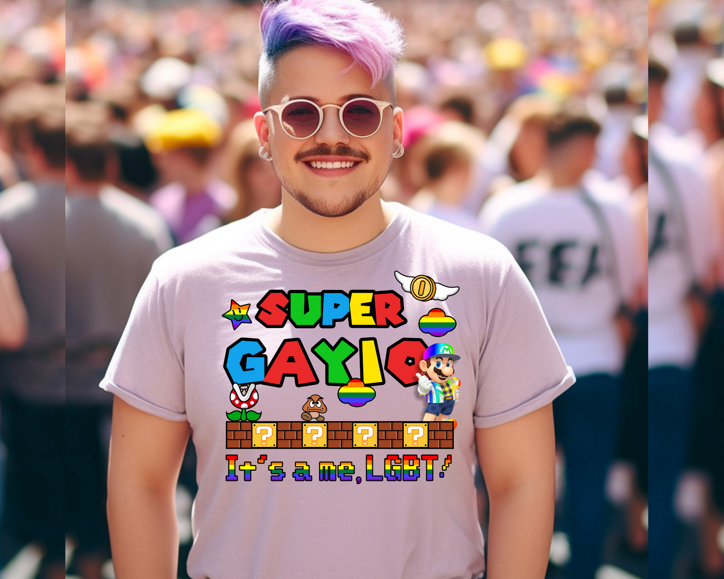 Super Gayio Pride DTF Transfer - 1160