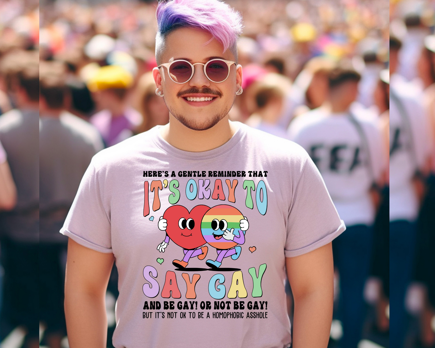 It's OK To Say Gay DTF Transfer - 1166