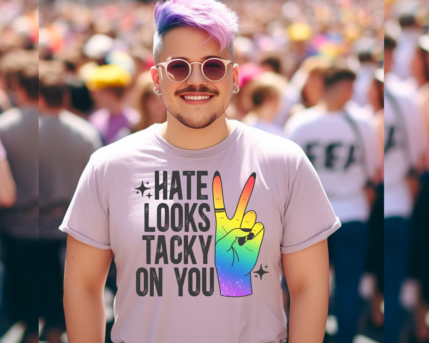 Hate Looks Tacky On You DTF Transfer - 1170